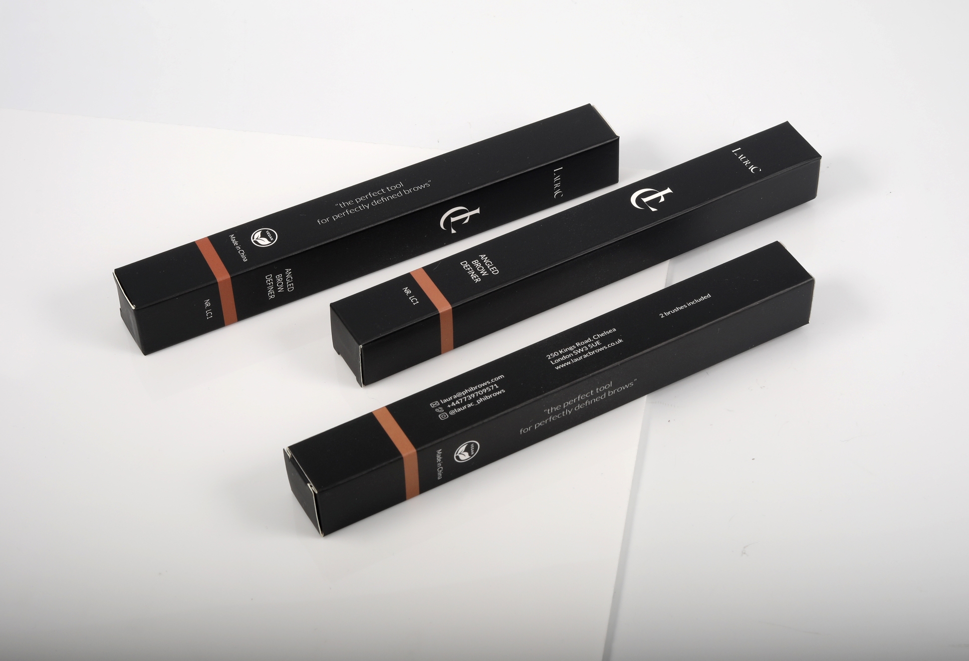 Angled brow definer